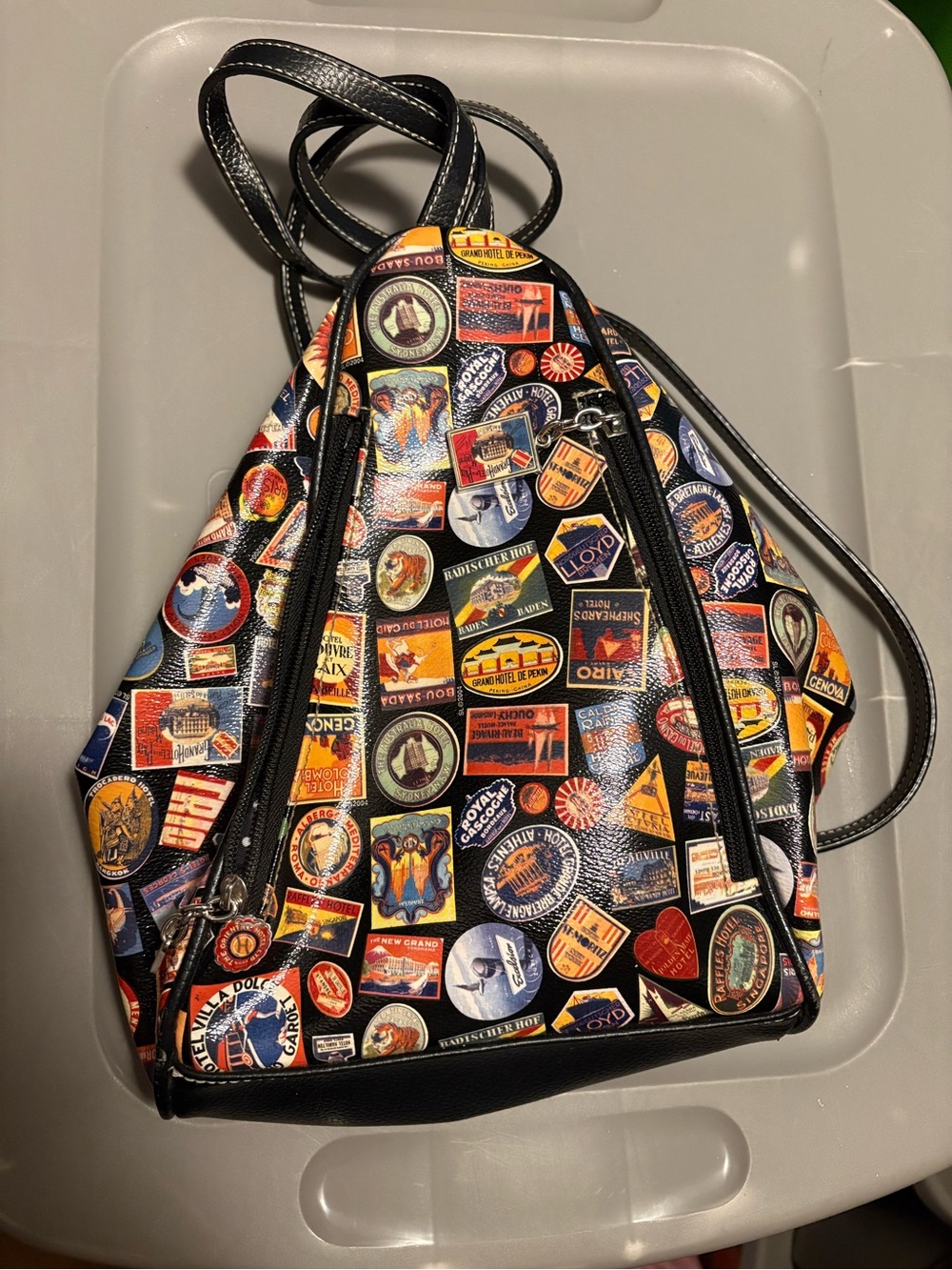Sydney Love International Stamps Backpack / Purse